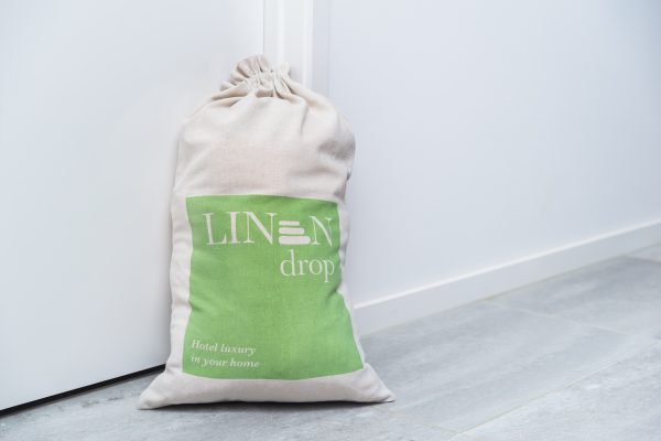 LinenDrop return bag at door